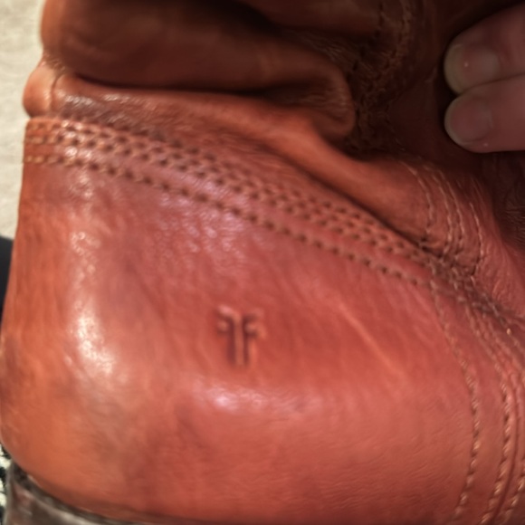 Women’s Frye Anna Mid Calf Cognac Leather Boots Size 11 Medium - Picture 7 of 7